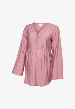 MAMALICIOUS, MLAVA LIA LS WO TUNIC 2F - Blouse - nostalgia rose