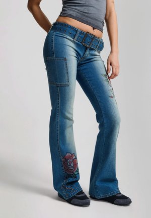 Ed Hardy Jean flare - blue