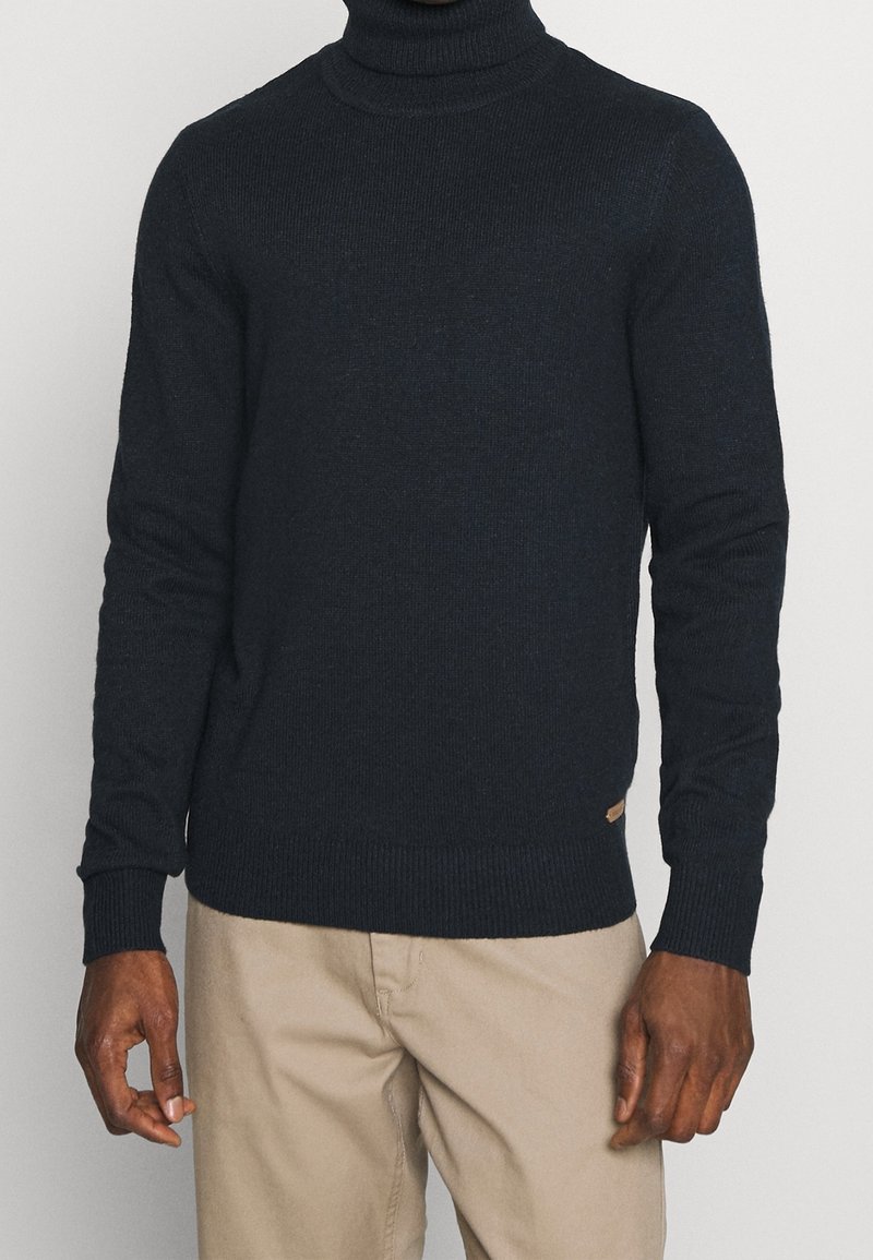 Pier One Stickad tröja - mottled dark blue