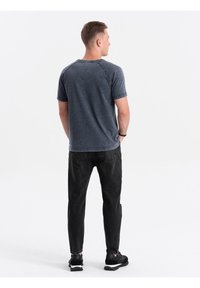 Men Oversized Shirt - Blue - SM2504094A
