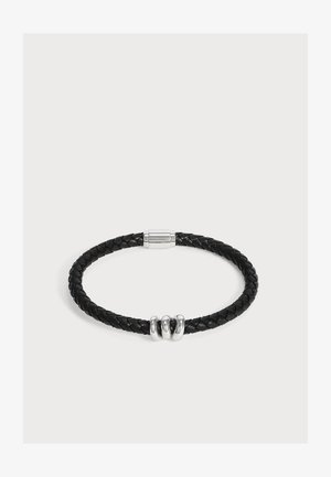 Tommy Hilfiger, NAUTICAL KNOT FOR HIM - Βραχιόλι - black/silver-coloured