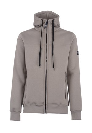 Felpa con zip - grigio