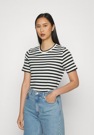Print T-shirt - black/white