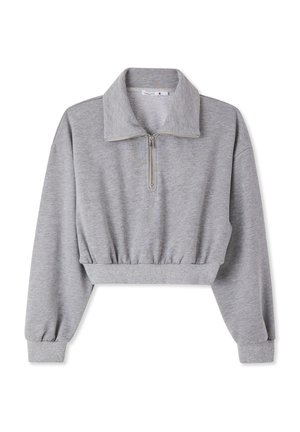 HALF ZIP - Felpa - grey