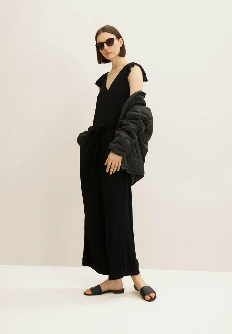 Damen Kleider | TOM TAILOR Jumpsuit deep black/schwarz - SI16641 Damen Kleider | TOM TAILOR Jumpsuit deep black/schwarz - SI16641
