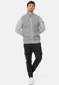 INDICODE JEANS INCASON - Vest - lt grey mix