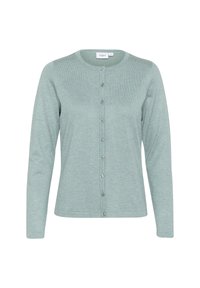 A8661, MilaSZ R-Neck Cardigan - Cardigan - blue surf melange