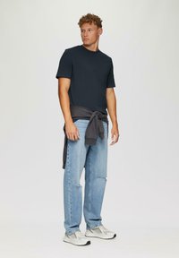 QS MIT LOGO - T-shirt basic - dunkelblau