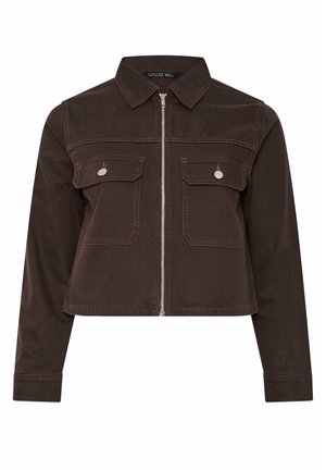 Yours Clothing, PLUS SIZE JACKETS - Jeansjacke - chocolate