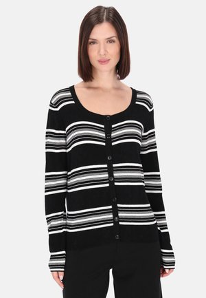 usha, Strickjacke - black offwhite