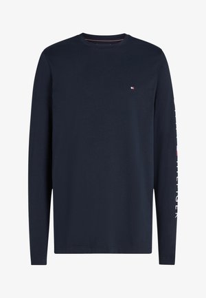 Tommy Hilfiger, LOGO LONG SLEEVE TEE - Top s dlhým rukávom - blue