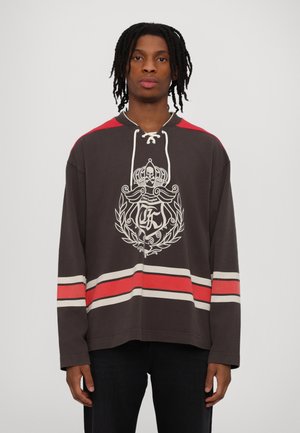 Sweatshirt - black washed