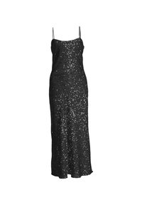 True Decadence SEQUIN MIDI SLIP  - Cocktailjurk - black sequin