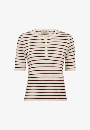 Mos Mosh, Print T-shirt - cabernet