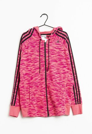 Sweater met rits - pink