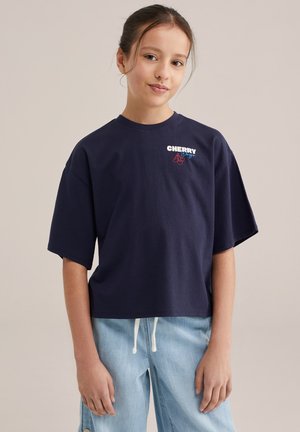 WE Fashion Camiseta estampada - dark blue