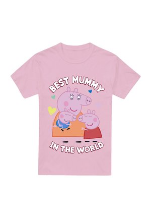 Peppa Pig PEPPA PIG MUMMY BEST IN THE WORLD  - T-Shirt print - light pink