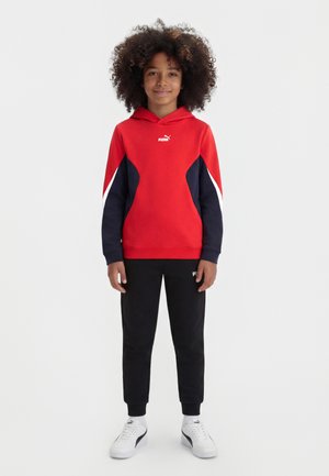 BLOCK HOODIE UNISEX - Sweat à capuche - for all time red