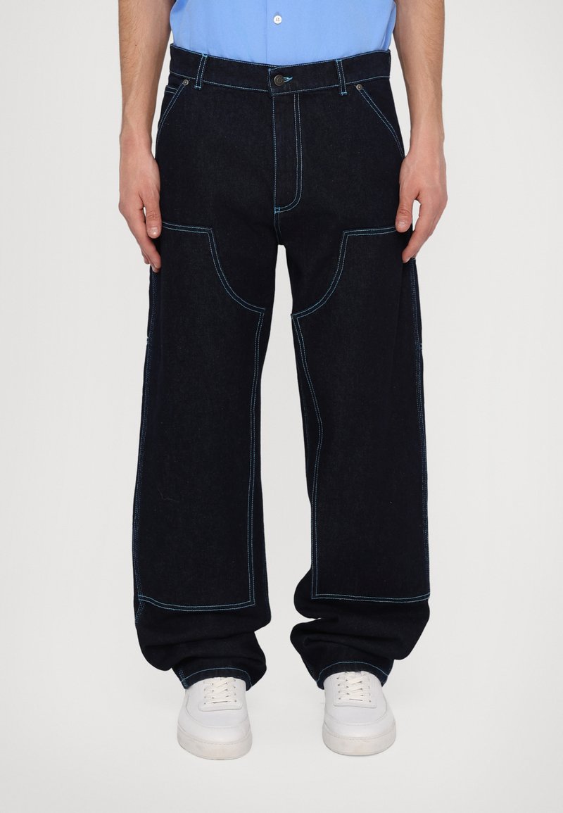 MSGM - PANTS - Jeans Relaxed Fit - dark blue, Vergrößern
