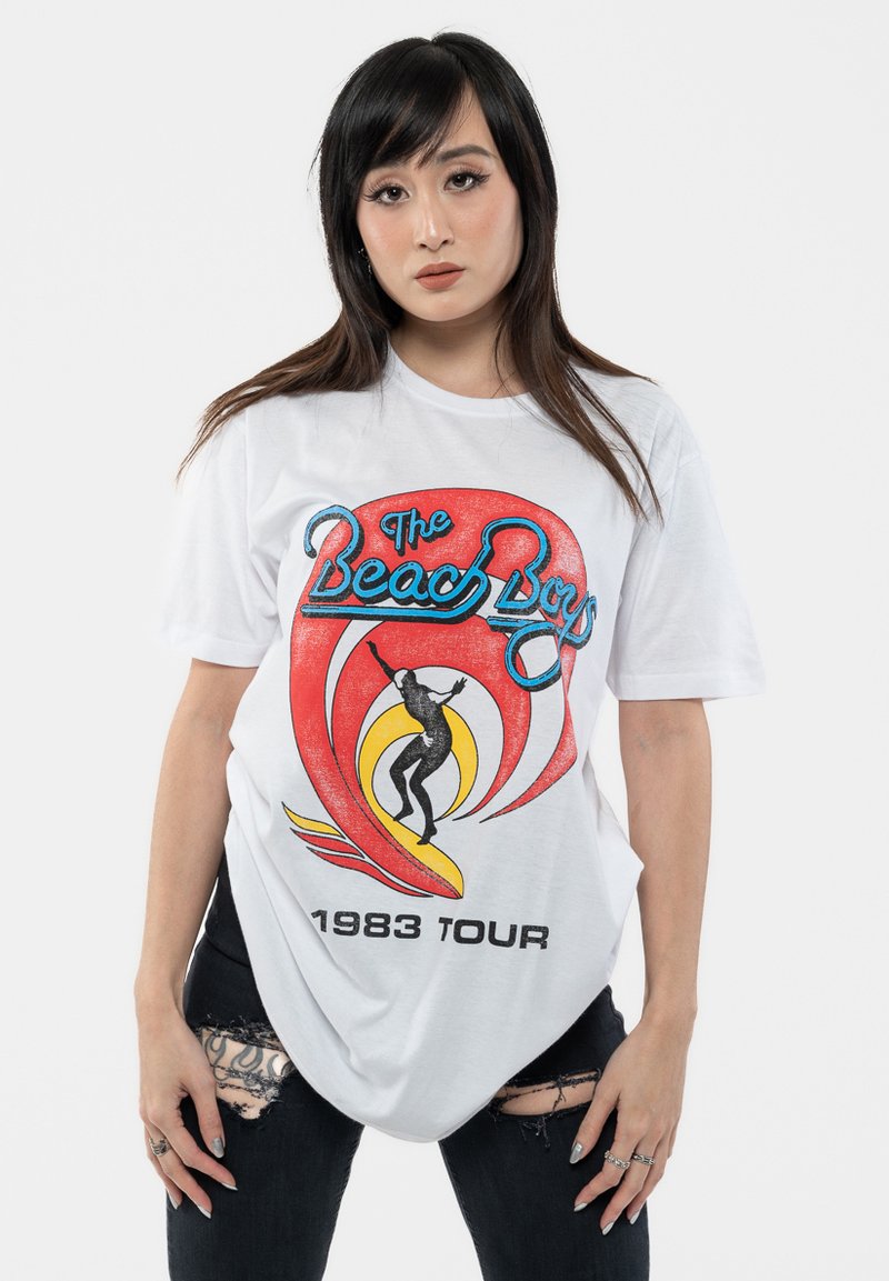 Paradiso Clothing THE BEACH SURFER 83 VINTAGE - Print T-shirt - white