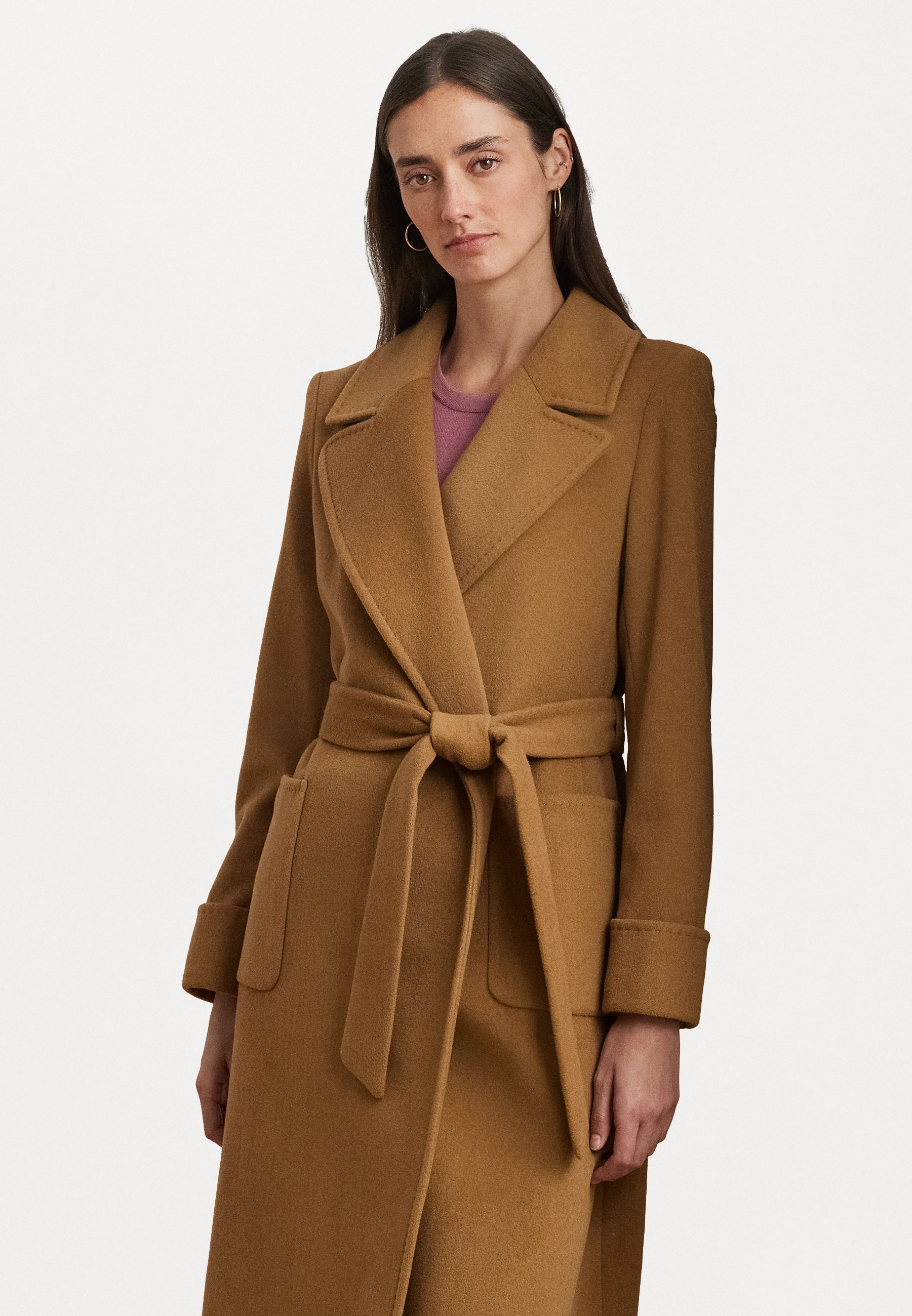 Lauren Ralph Lauren DOUBLE FACED WOOL BLEND WRAP COAT - Classic 