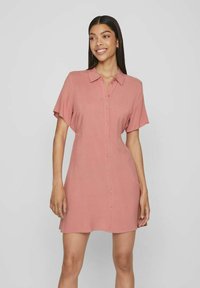 VILA KURZÄRMELIGES - Särkkleit - brick dust