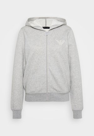 HOODED FULL ZIP  - Nattøj trøjer - warm grey melange
