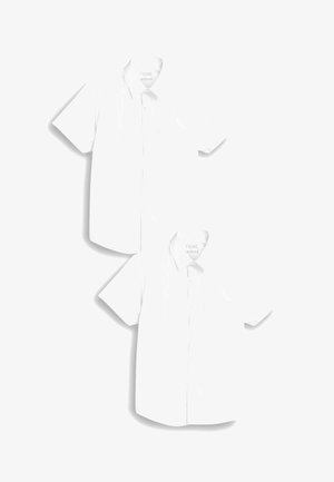 2 PACK TOUCH FASTENING SHORT SLEEVE - Overhemd - white