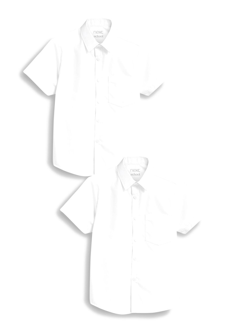 Next - 2 PACK TOUCH FASTENING SHORT SLEEVE - Camisa - white, Ampliar