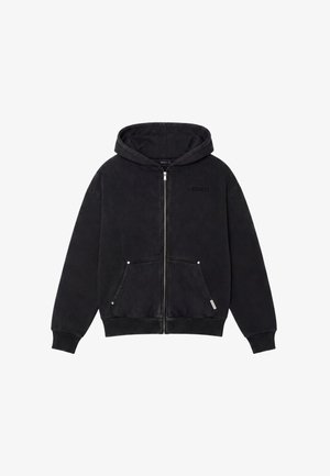 Colucci, WASHED IKARUS ZIP HOODIE - Felpa con zip - black