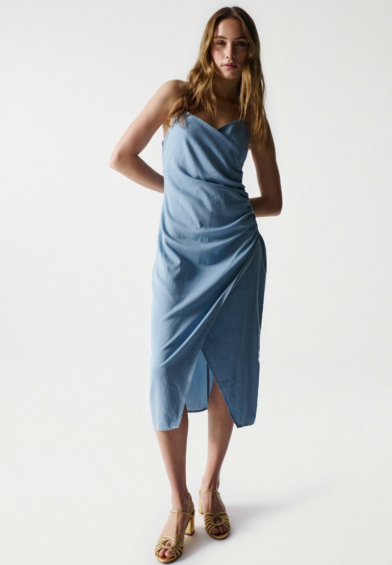 Salsa Jeans ARUBA REGULAR Robe en jean blau/denim bleu ZALANDO.FR