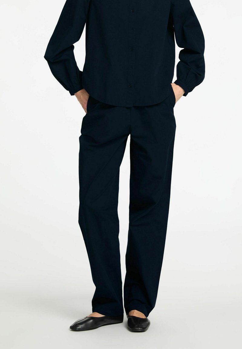 Selected Femme SLFBLAIR - Tygbyxor - dark sapphire