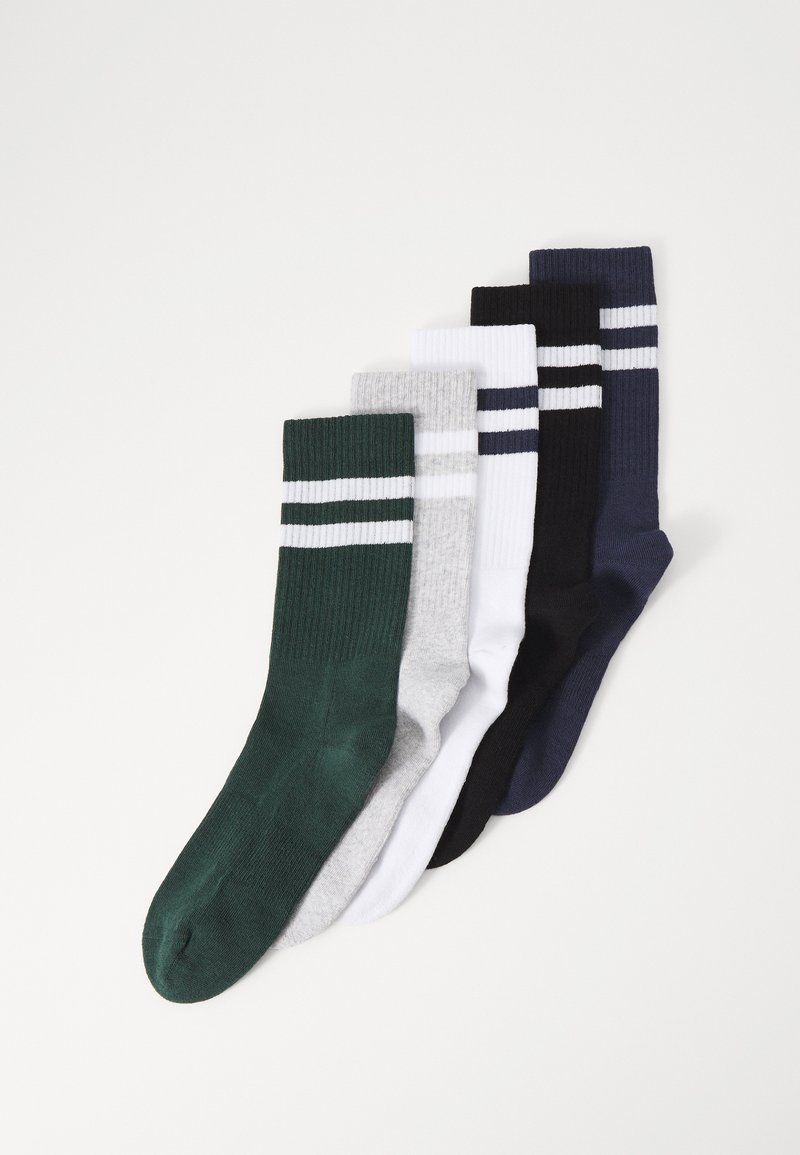 Pier One 5 PACK - Sokker - off-white/green/blue