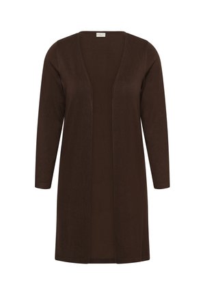 Kaffe Curve, KCFARSIA LONG CARDIGAN - Gilet - coffee bean