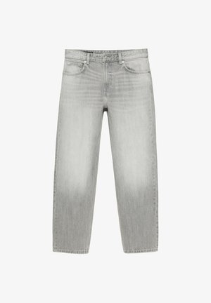 PULL&BEAR, STRAIGHT-FIT DENIM TROUSERS - DENIM TROUSERS - Jean droit - dark grey