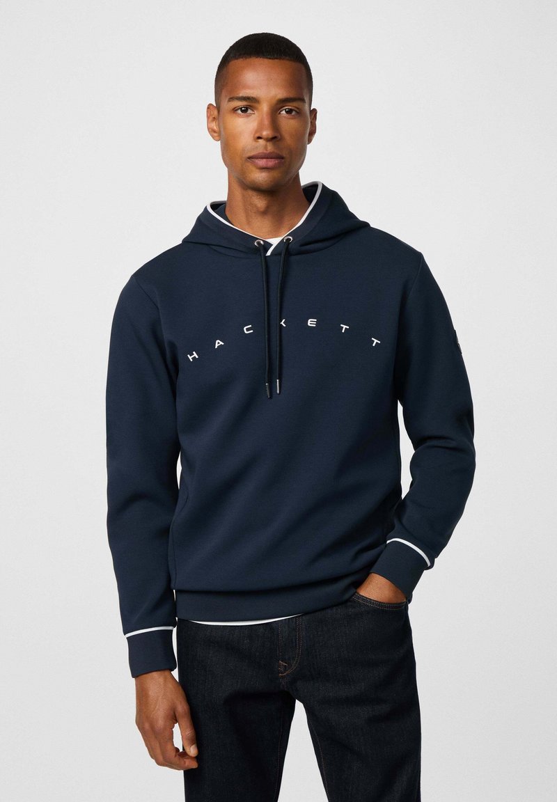 Hackett London SPORTING HDY - Jersey con capucha - navy