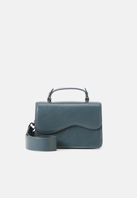 CRANE GLOSSY STRUCTURE - Håndveske - graphite green