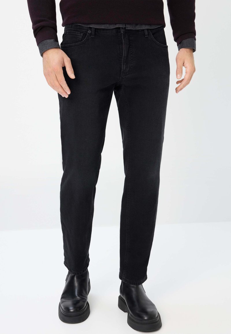 BRAX STYLE CHUCK TT - Straight leg jeans - black used