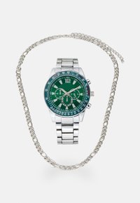 SET - Collier - silver-coloured/green