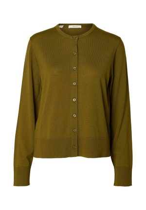 Selected, SLFTHEA CARDIGAN - Gilet - fir green