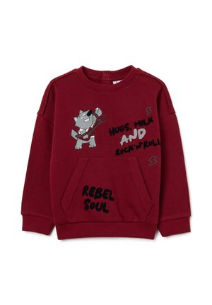 Sweatshirt - dark red