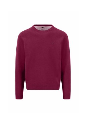 Fynch-Hatton, FYNCH HATTON - HERREN RUNDHALS PULLOVER (1614210) - Pullover - grape