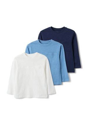 OVS, 3 PACK - T-shirt à manches longues - blue white