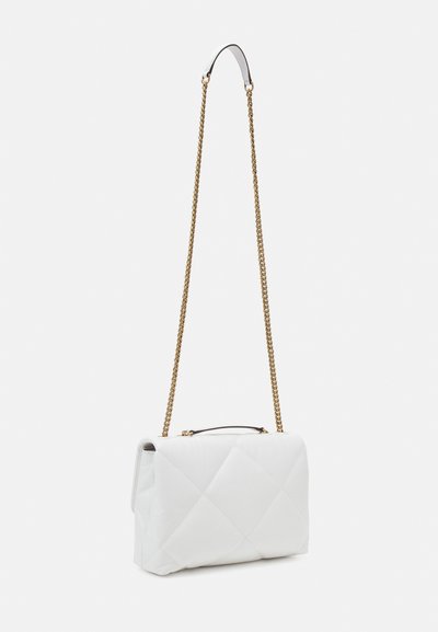 Tory Burch KIRA QUILT CONVERTIBLE SHOULDER BAG - Geantă de mână - blanc