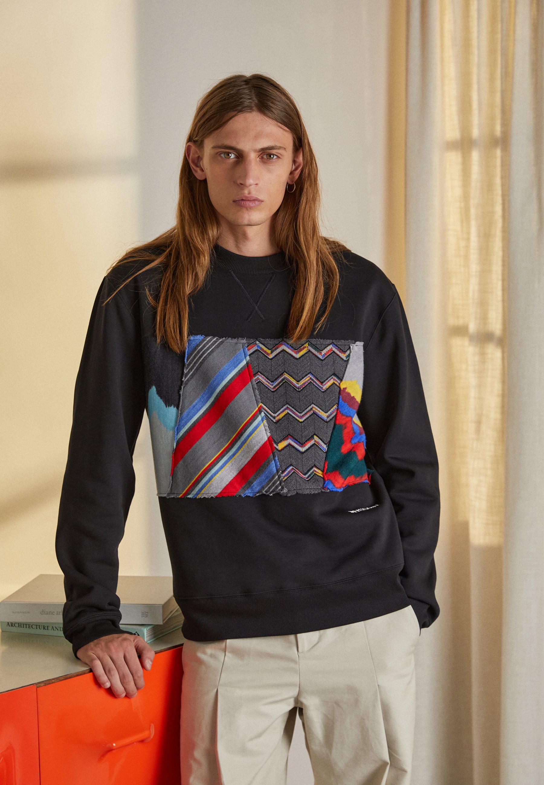 Missoni Crewneck Sweatshirt Black . Men . S