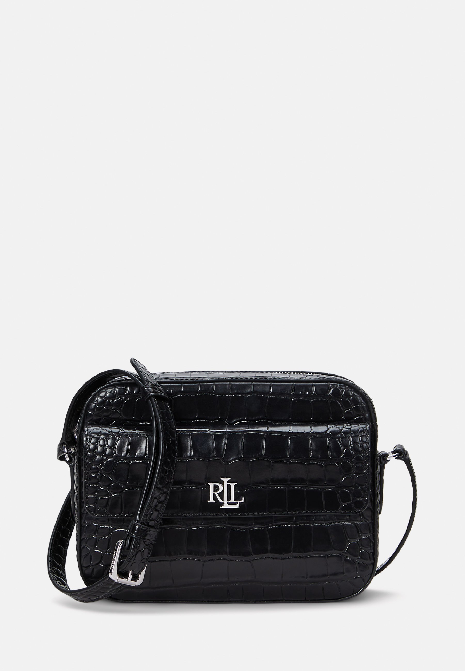 Lauren Ralph Lauren CROC EMBOSSED MEDIUM MARCY CAMERA BAG - Cross 