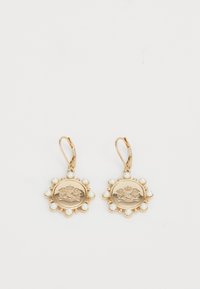 Lauren Ralph Lauren COIN DROP - Náušnice - gold-coloured/white