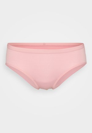 Heledad roosa puuvillane aluspüks, millel on sile tekstuur, madala istuvusega disain ja elastne vöökoht. Külgõmblused on õmmeldud vastupidavuse tagamiseks.