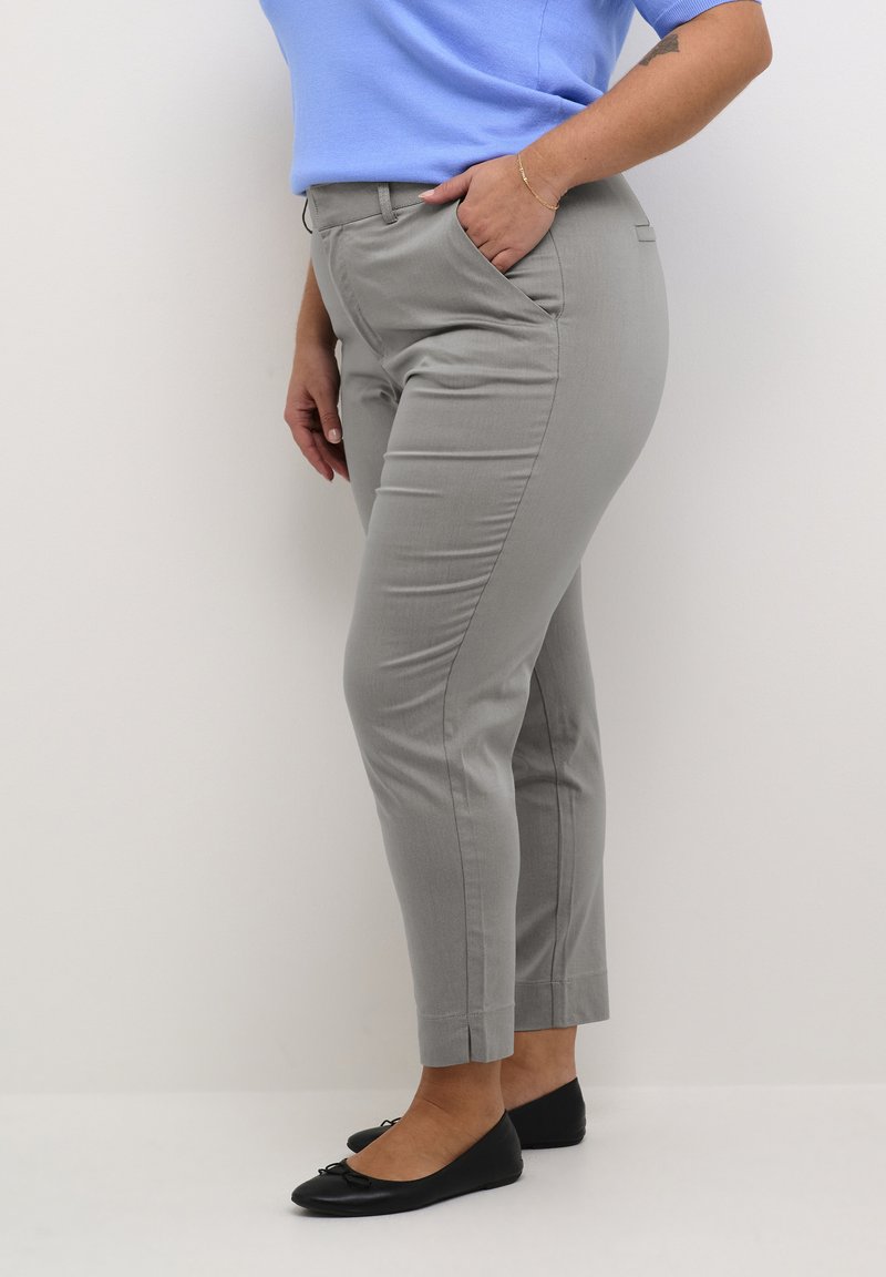Kaffe Curve LEANA - Chino kalhoty - steeple gray