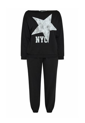 Yours Clothing, PLUS SIZE TRACKSUITS SET - Tuta - black